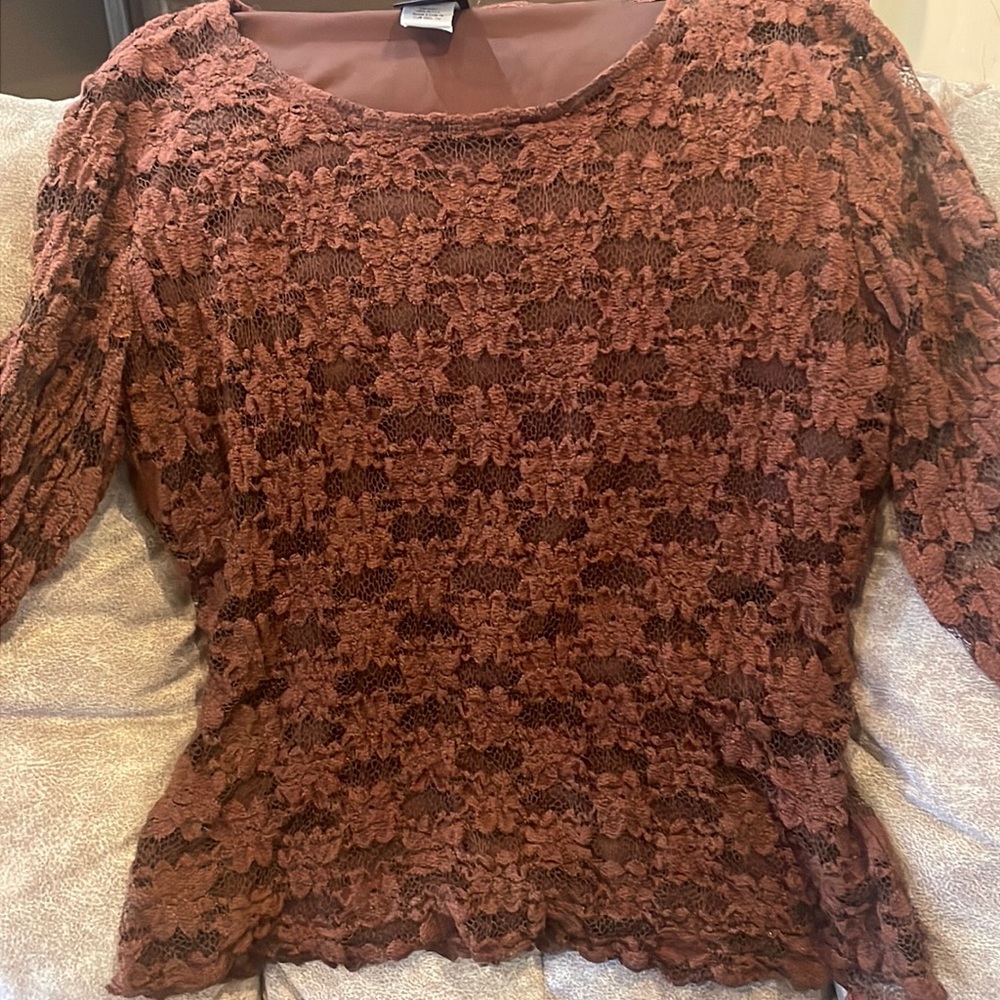 Vintage 90s J.t.b Lace Blouse size Large